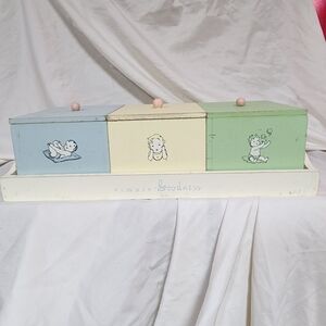 Pastel Wooden Storage Box Set